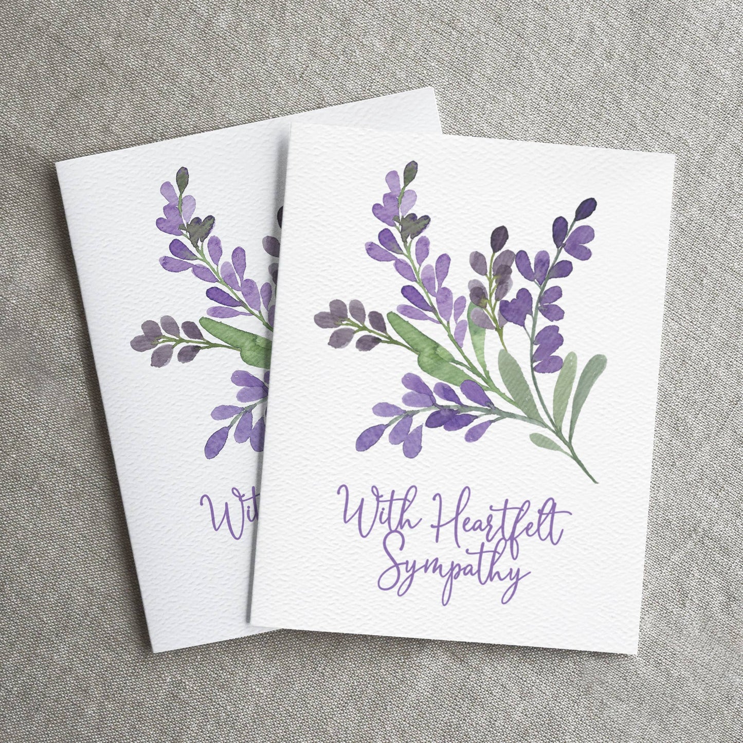 With Heartfelt Sympathy, Grief Card, Condolence card, Loss