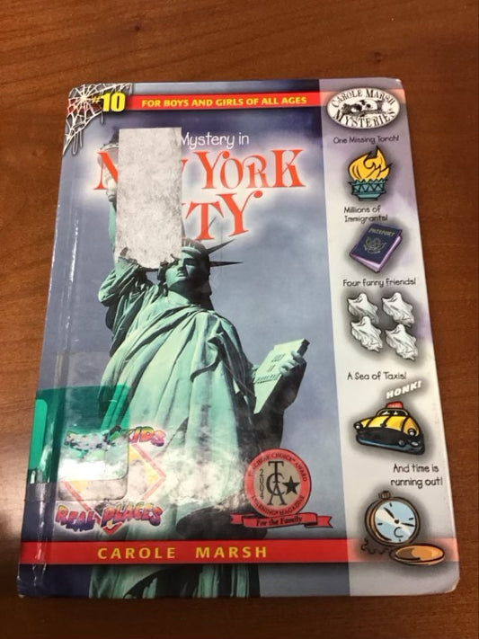 The Mystery in New York City by Carole Marsh *Ex Library Book