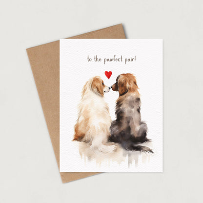 To the Pawfect Pair | Card for Couple