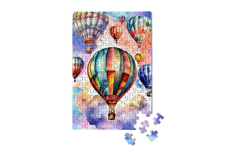 Hot Air Balloons Festival mini jigsaw puzzle souvenir gift