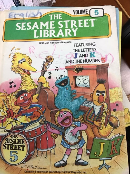 The Sesame Street Library Volume 5; Featuring the letters J and K and the number 5 by  Jim Henson