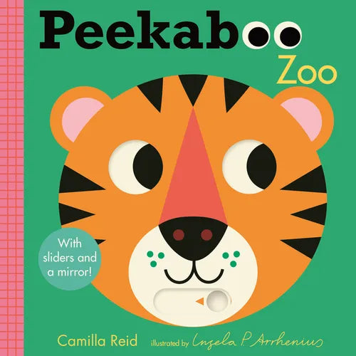 Peekaboo: Zoo: (An Interactive Board Book for Babies & Toddlers with Mirror & Sliders to Push, Pull, or Turn. Cute Zoo Animal Artwork Includes a Rhino
