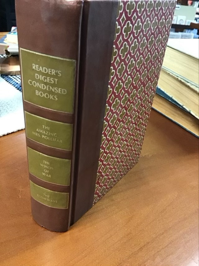 Reader's Digest Condensed Books- The Amazing Mrs. Pollifax, The Winds Of War, The Runaways- * First Edition