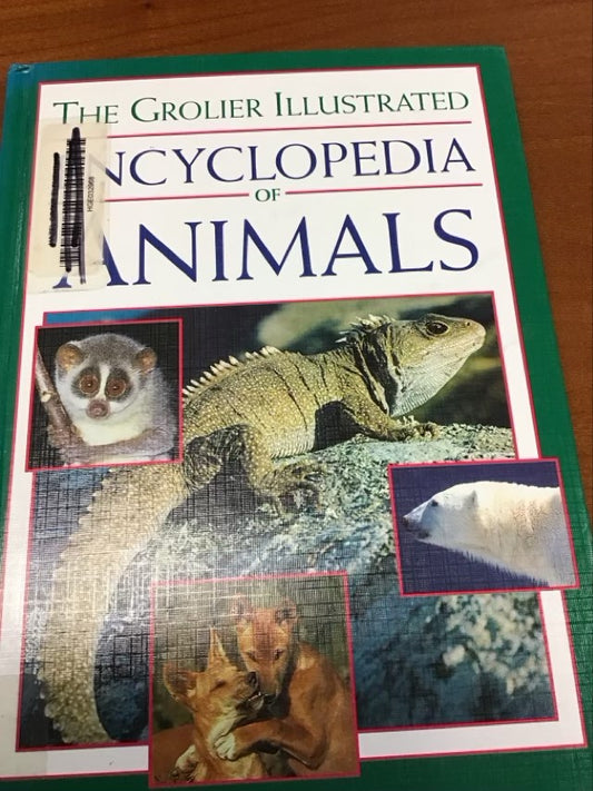 The Grolier Illustrated Encyclopedia of Animals 4 Volume Set by Michael Chinery *Ex Library Book