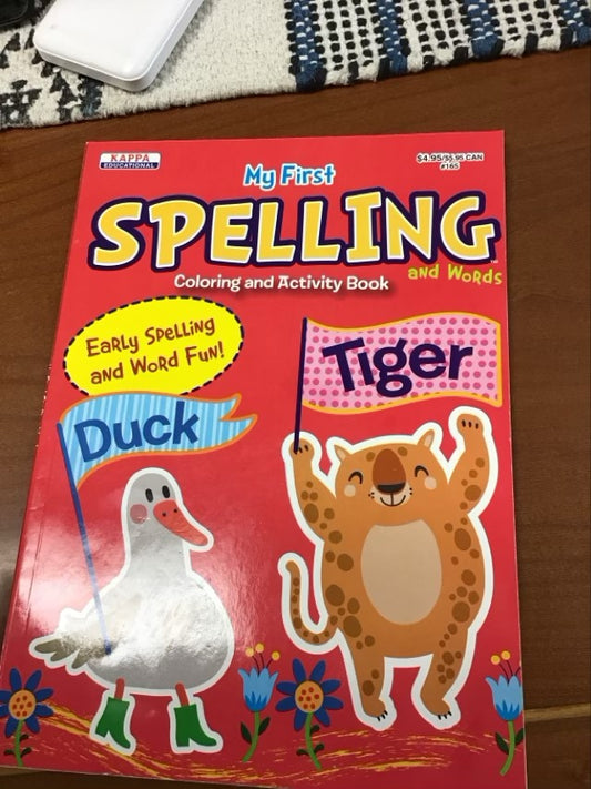 My First Spelling And Words Coloring And Activity Book