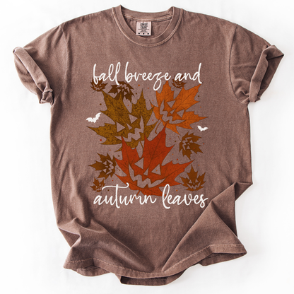 Fall Breeze and Autumn Leaves, Halloween, Comfort Colors T-Shirt