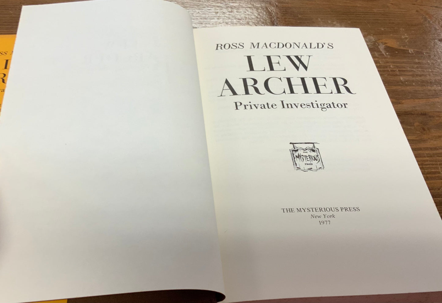 Lew Archer Private Investigator by Ross MacDonald DJHC Vintage Good Condition