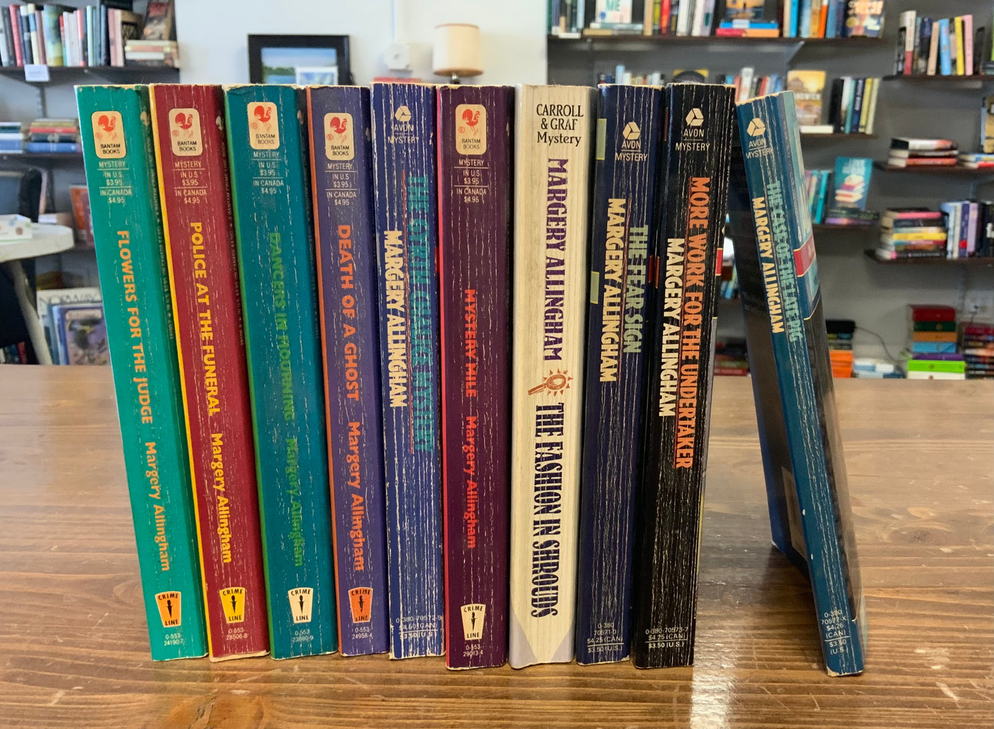 Albert Campion Mystery Lot of 10 Margery Allingham vintage paperback mystery