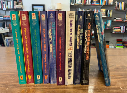 Albert Campion Mystery Lot of 10 Margery Allingham vintage paperback mystery