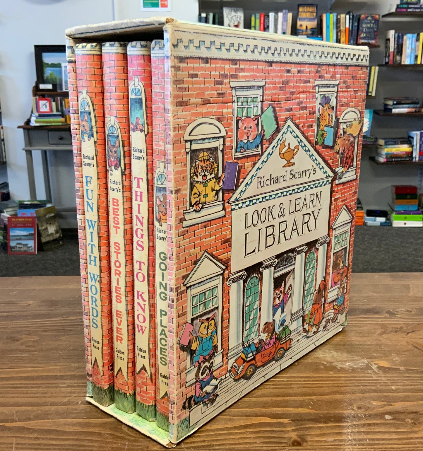 Richard Scarry’s Look & Learn Library 1971 Vintage Full Box Set Rare