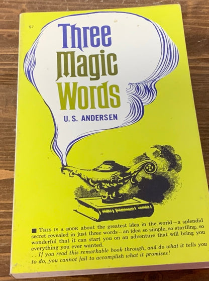 Three Magic Words U.S. Anderson Paperback vintage 1954 good condition