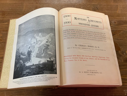 The Marvelous Achievements of the Nineteenth Century by Charles Morris 1900 vintage antique W.S. Reeves Publishing Co