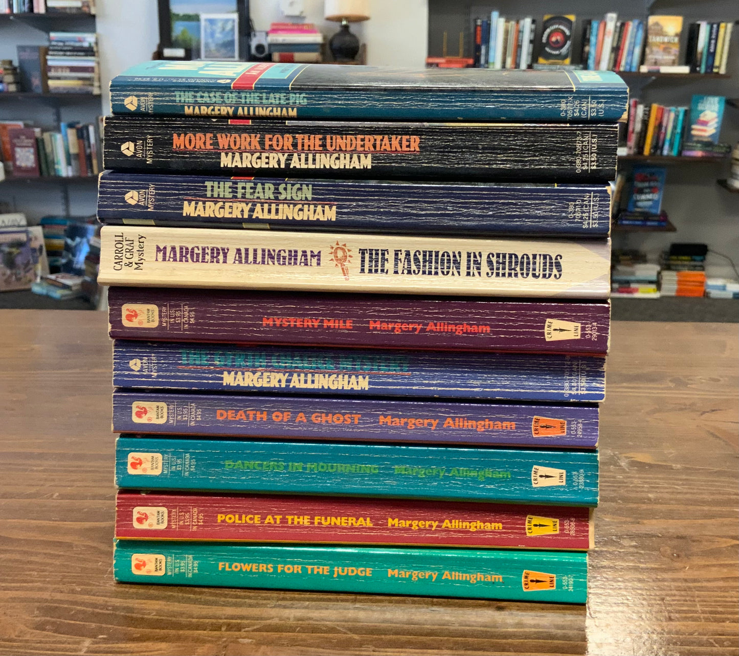Albert Campion Mystery Lot of 10 Margery Allingham vintage paperback mystery