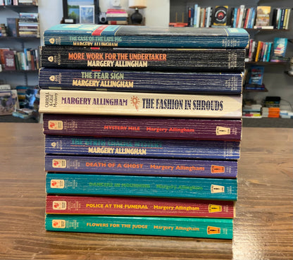 Albert Campion Mystery Lot of 10 Margery Allingham vintage paperback mystery