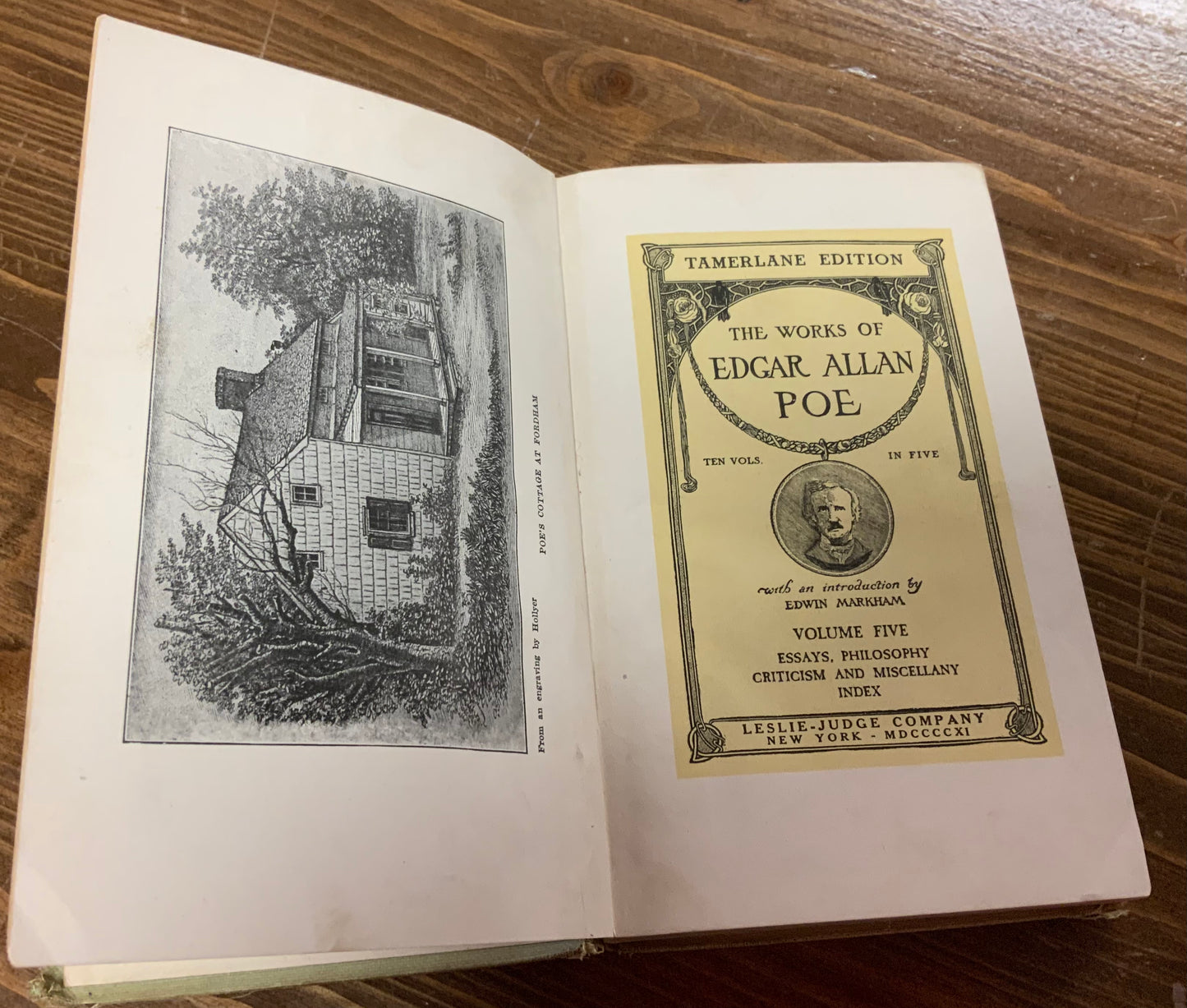 The Works of Edgar Allan Poe Vol Five Tamerlane Edition Vintage 1904 Funk & Wagnalls