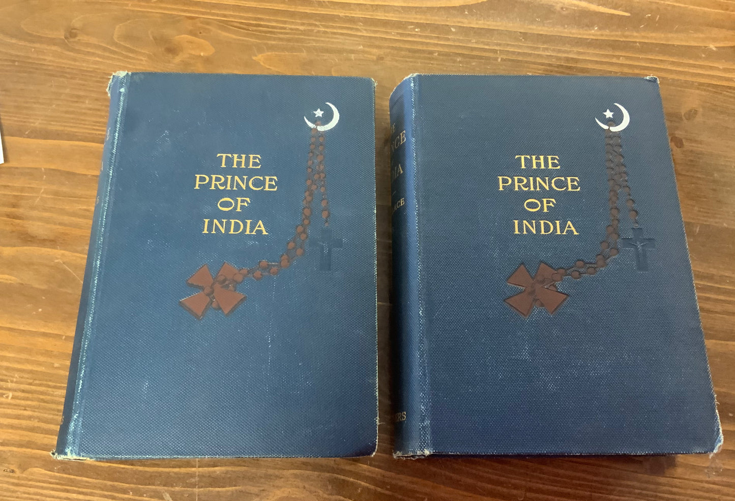 The Prince of India by Lew Wallace 1893 two volumes antique collectible