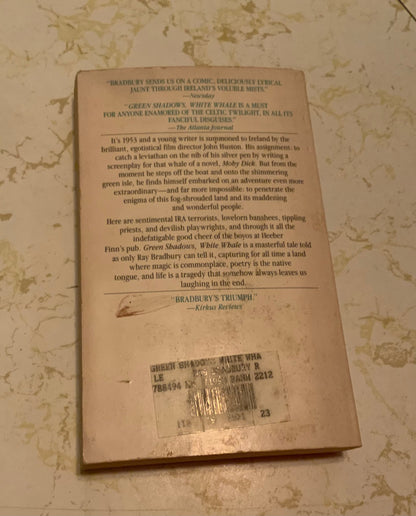 Green Shadows, White Whale by Ray Bradbury paperback Bantam mass market