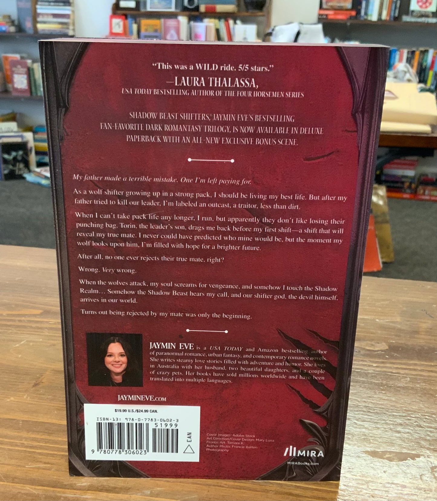 Rejected: A Novel (Shadow Beast Shifters, 1) by Jaymin Eve paperback Good condition