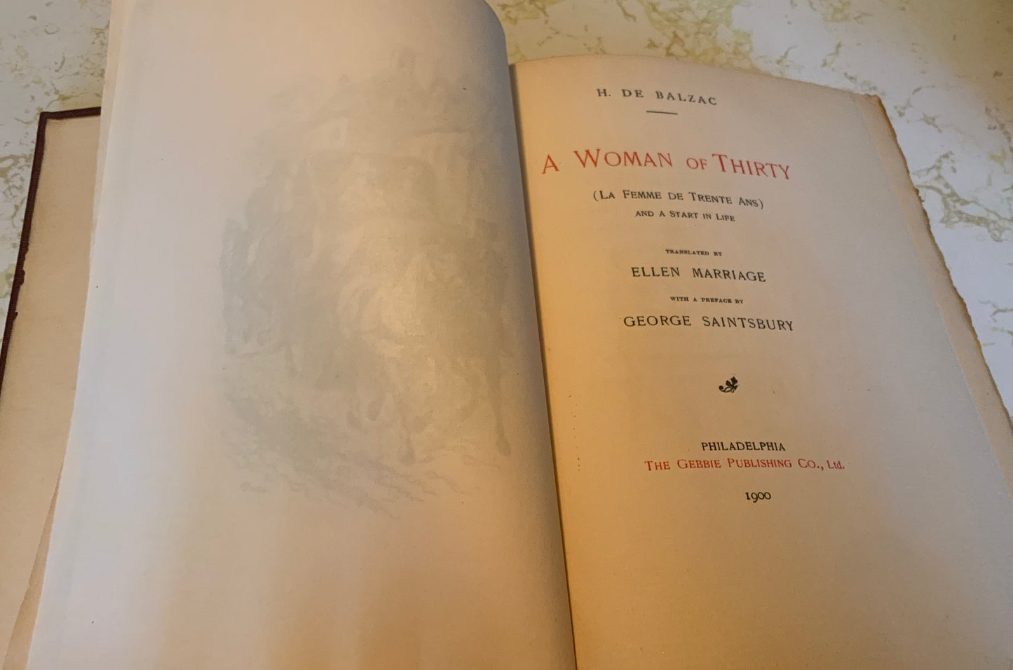 A Woman of Thirty The Novels of Balzac Library Edition 1900 HC Good condition