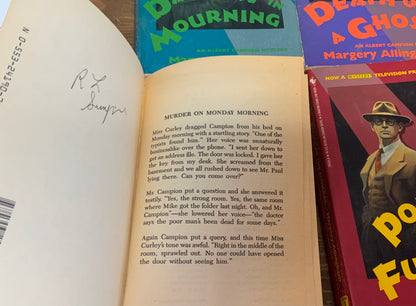 Albert Campion Mystery Lot of 10 Margery Allingham vintage paperback mystery
