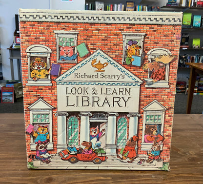 Richard Scarry’s Look & Learn Library 1971 Vintage Full Box Set Rare