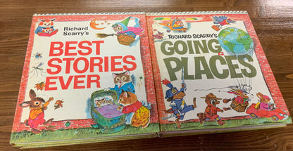 Richard Scarry’s Look & Learn Library 1971 Vintage Full Box Set Rare
