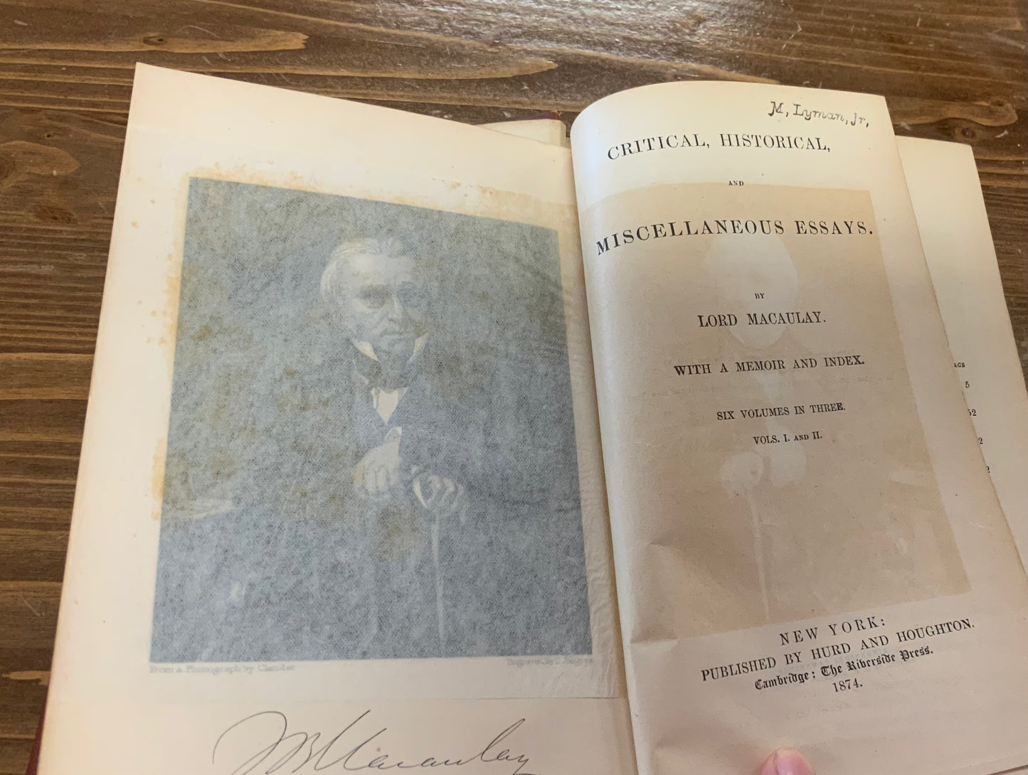 Macauley’s Essays Critical, Historical, and Miscellaneous Students’ Edition Vintage Antique 1874