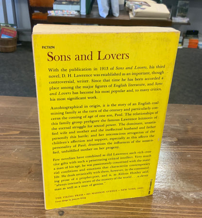 Sons and Lovers by D.H. Lawrence paperback Good 1975 printing