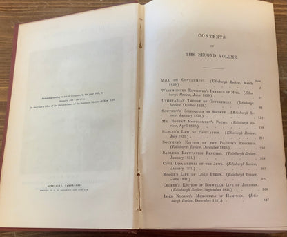 Macauley’s Essays Critical, Historical, and Miscellaneous Students’ Edition Vintage Antique 1874