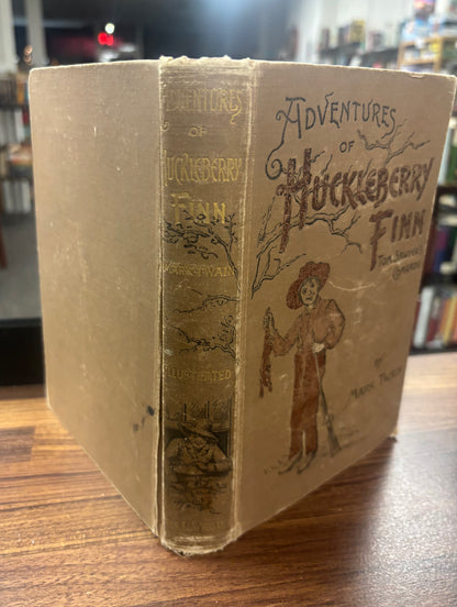 Adventures of Huckleberry Finn, Tom Sawyer’s Comrade by Mark Twain, Samuel L. Clemens -1894 -First Edition, 2nd printing, Vintage Classic