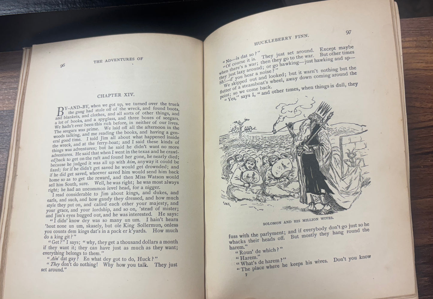Adventures of Huckleberry Finn, Tom Sawyer’s Comrade by Mark Twain, Samuel L. Clemens -1894 -First Edition, 2nd printing, Vintage Classic