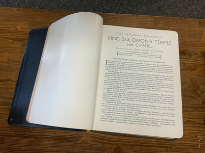 W.C. Sanderson Masonic Bible Self-Pronouncing King James Authorized Version of the Holy Bible 1956 A.J. Holman Company