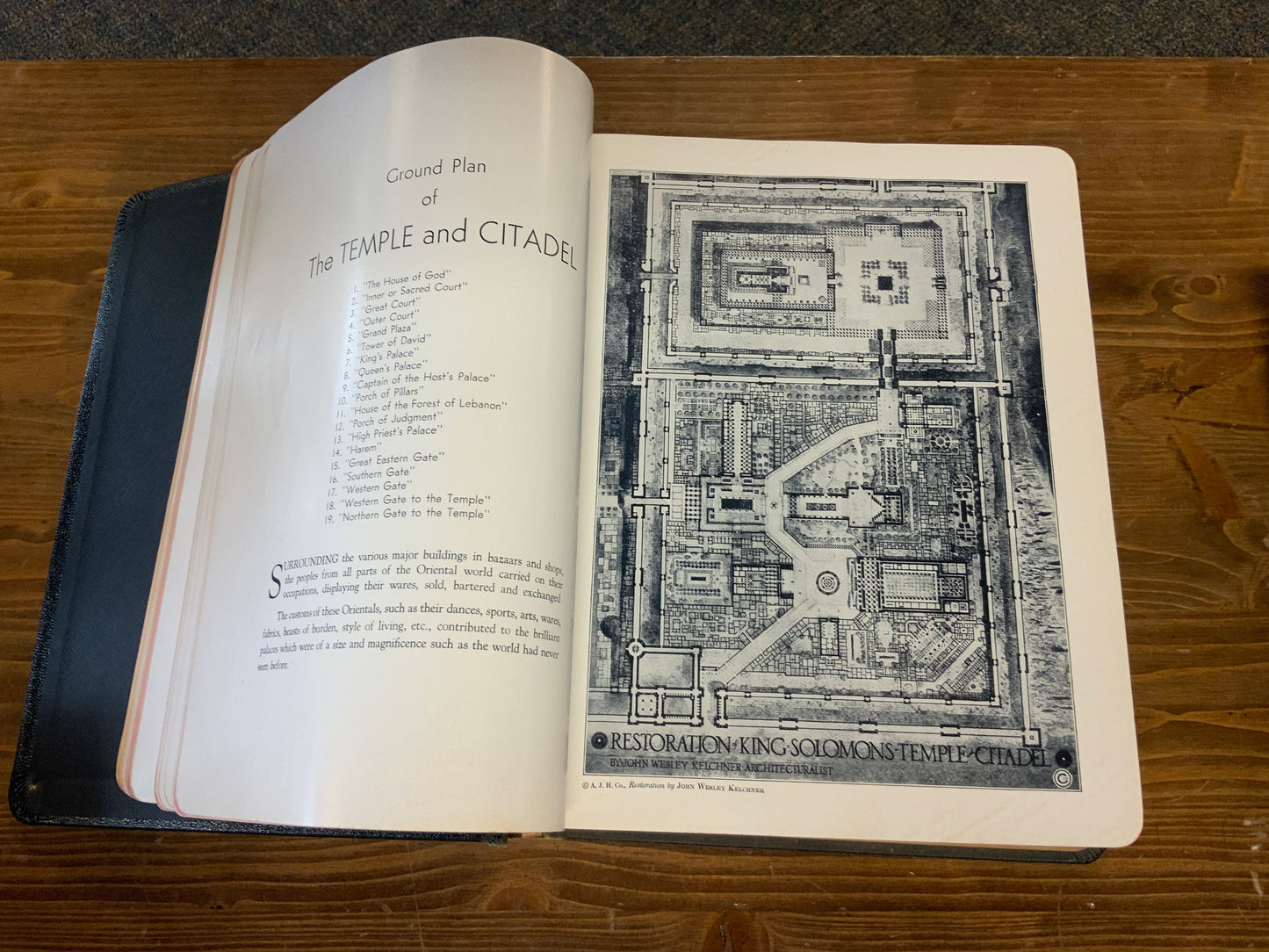 W.C. Sanderson Masonic Bible Self-Pronouncing King James Authorized Version of the Holy Bible 1956 A.J. Holman Company