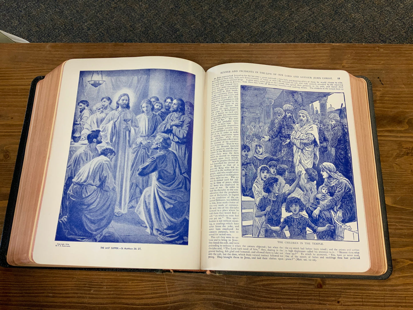 W.C. Sanderson Masonic Bible Self-Pronouncing King James Authorized Version of the Holy Bible 1956 A.J. Holman Company