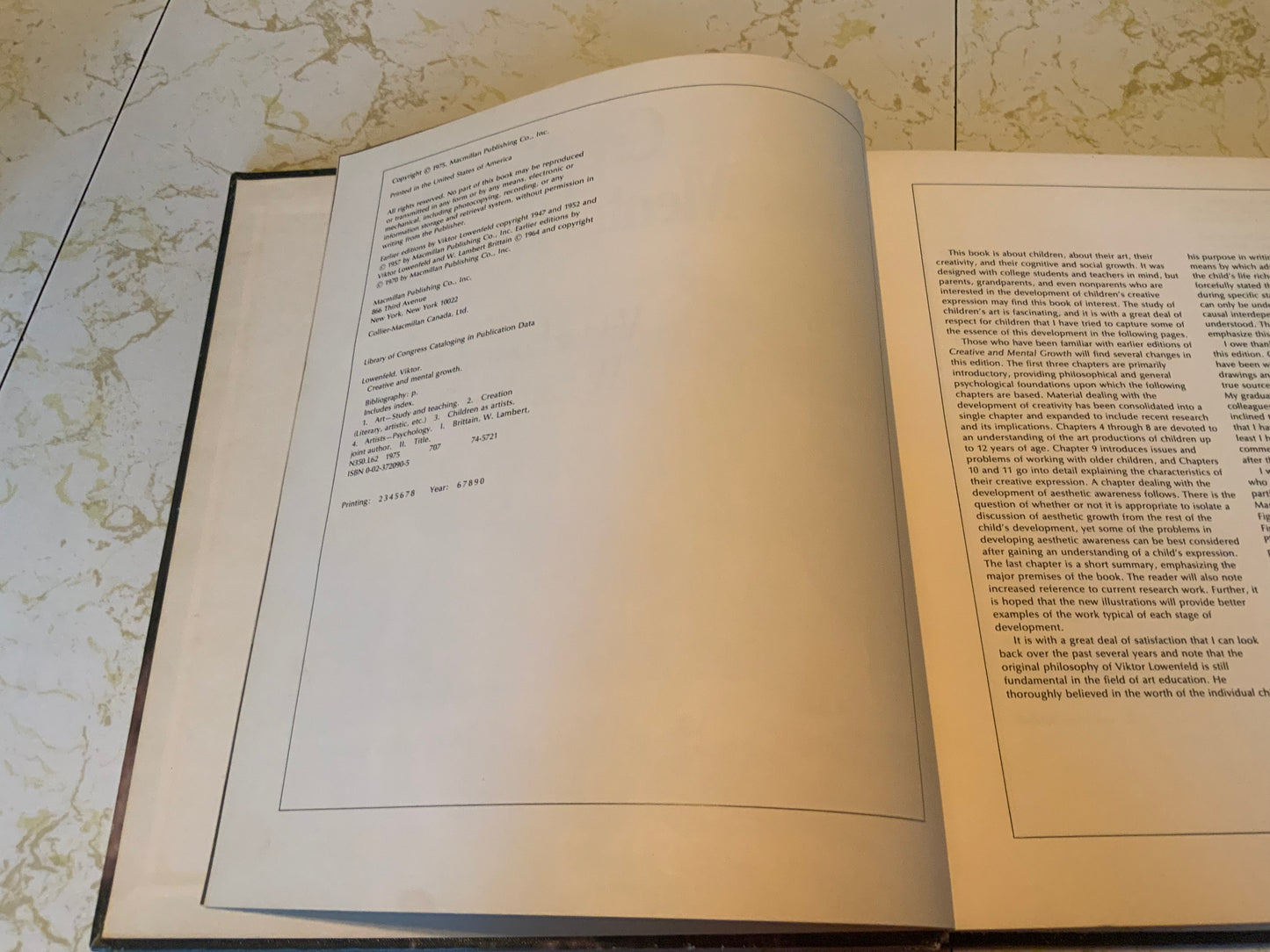 Creative and Mental Growth Lowenfeld and Brittain Vintage textbook HC Good