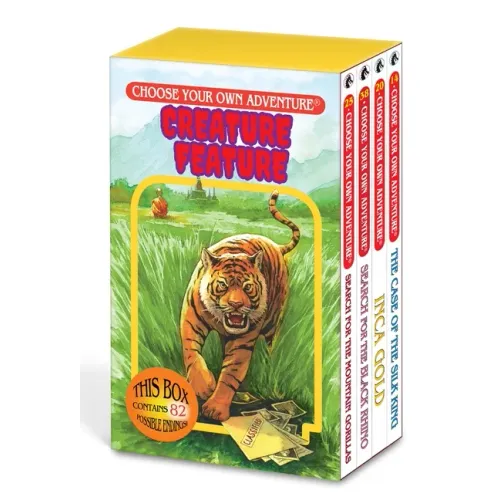 Choose Your Own Adventure 4-Book Boxed Set Creature Feature Box (the Case of the Silk King, Inca Gold, Search for Black Rhino, Search for Mountain Gor