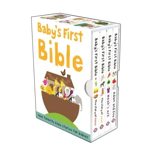 Baby's First Bible Boxed Set: The Story of Moses, the Story of Jesus, Noah's Ark, and Adam and Eve