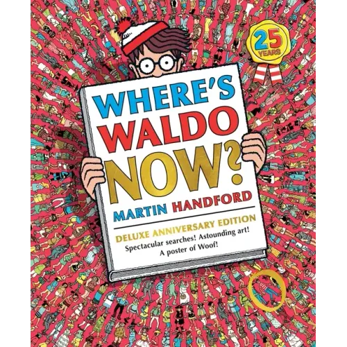 Where's Waldo Now?: Deluxe Edition with New Searches and a Poster of Woof! (a Hidden Object Activity Book with Search & Find Puzzles and Spot-The-Diff