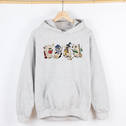 Reading Ghosts, Witches, Wizards, Halloween, Trending, Graphic Hoodie, Hooded Sweatshirt