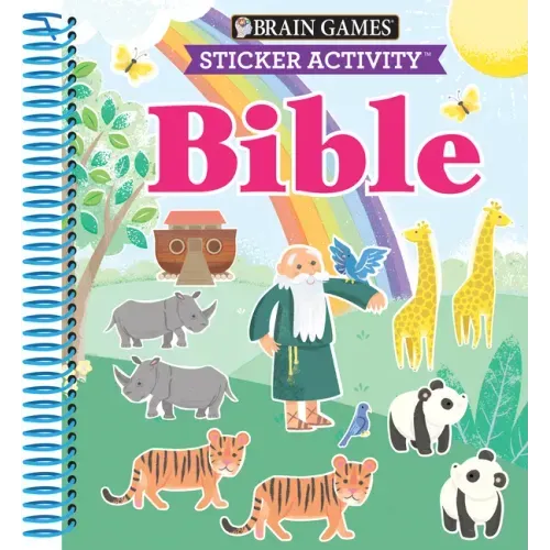 Brain Games - Sticker Activity: Bible (for Kids Ages 3-6)