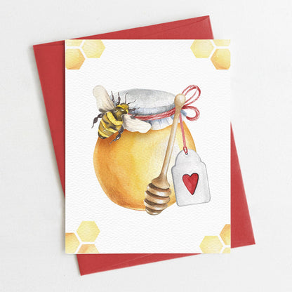 Bumble Bee Cards, Honey Bee, Love Card, Valentine's Day