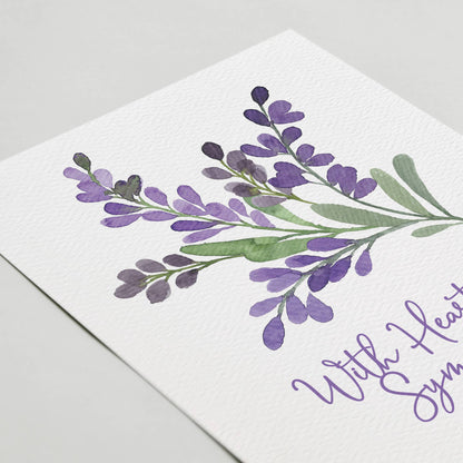 With Heartfelt Sympathy, Grief Card, Condolence card, Loss