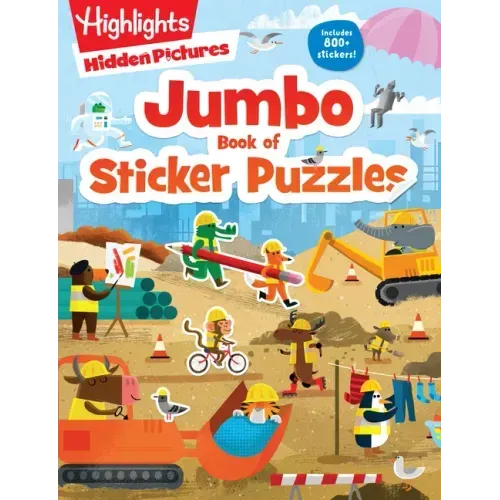 Jumbo Book of Sticker Puzzles: Ultimate Sticker Puzzle Fun with Over 800 Stickers & 100 Activities, Including Mazes, Hidden Pictures Scenes & Logic Pu