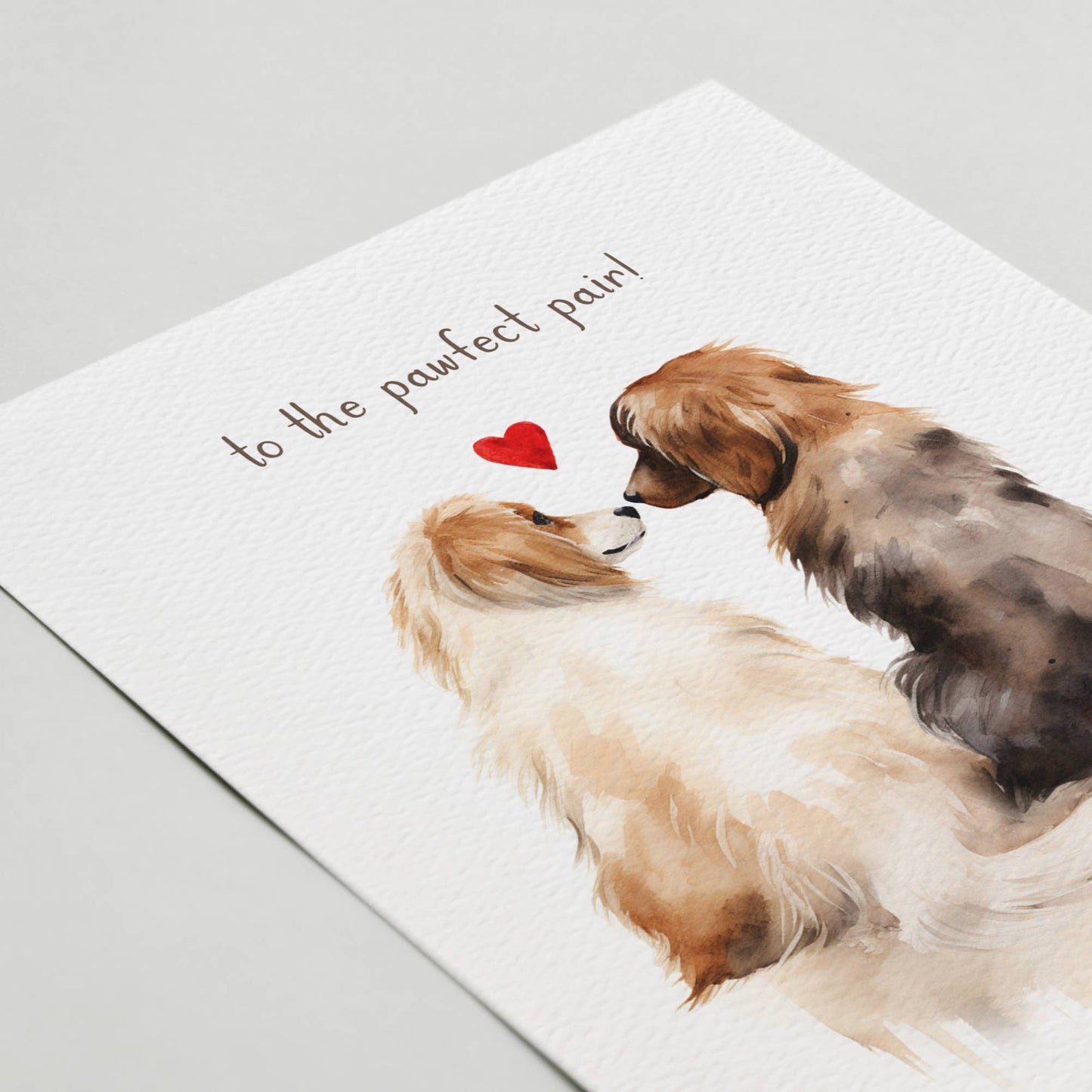 To the Pawfect Pair | Card for Couple