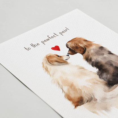 To the Pawfect Pair | Card for Couple